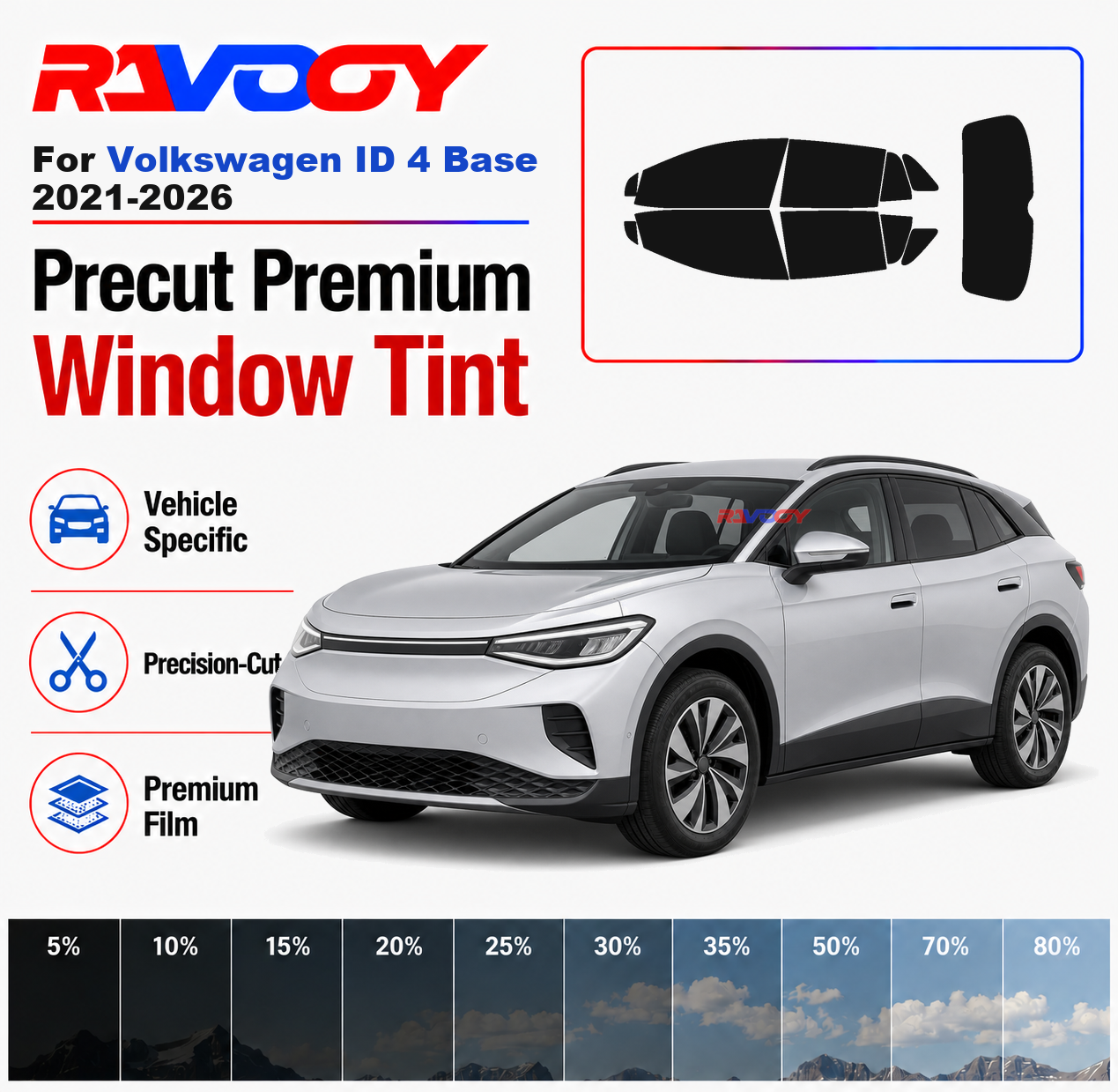 Premium Precut Window Tint Kit - Privacy Screen Protector บทวิจารณ์และราคา