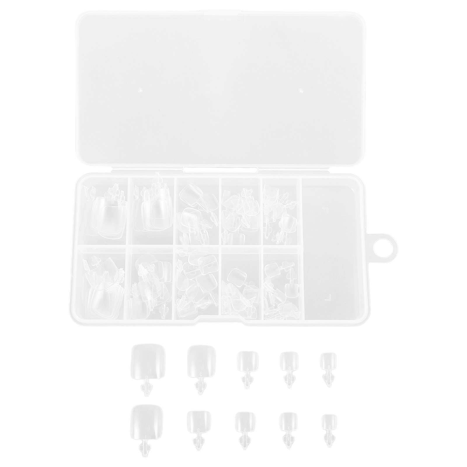 100Pcs Full Cover Toenail Tips - Full Cover Adhesive บทวิจารณ์และราคา