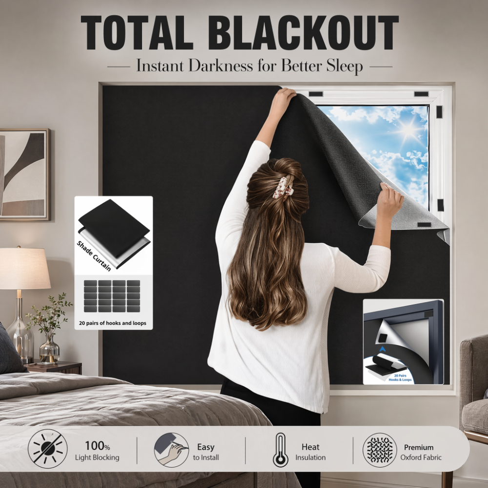 100% Blackout Curtain Darkest  - Privacy Screen Protector บทวิจารณ์และราคา
