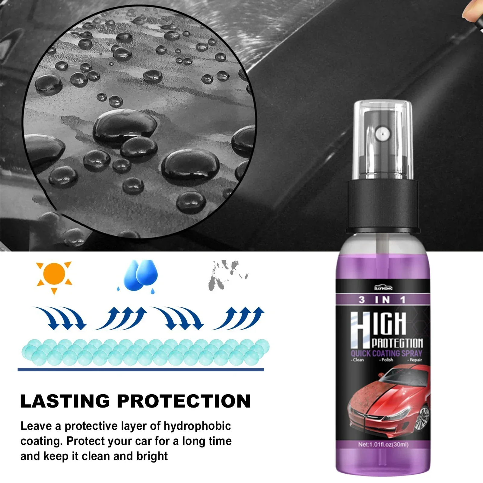 3 In 1 Car Ceramic Nano Coatin - Nano Liquid Coating บทวิจารณ์และราคา
