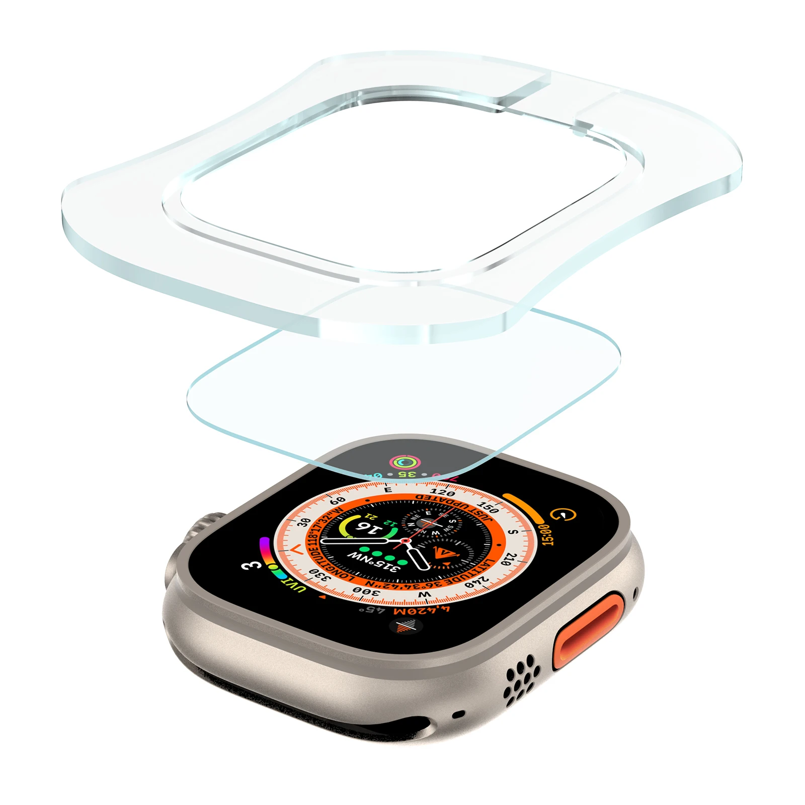 Tempered Glass for Apple Watch - Screen Alignment Tool บทวิจารณ์และราคา